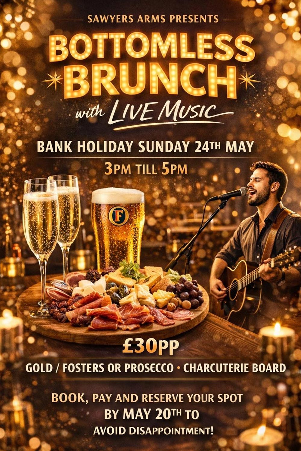 Bottomless Brunch Poster